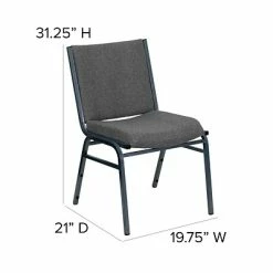 Wholesale ✔️ Stacking Chairs Flash Furniture HERCULES 3'' Thick Padded Stack Chairs (XU60153GY) ⭐ -Advantage Shop sp137096238 s7