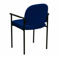 Budget 🛒 Stacking Chairs Flash Furniture Fabric Stackable Steel Side Chairs W/Arms (BT5161NVY) 💯 -Advantage Shop sp137096261 s7