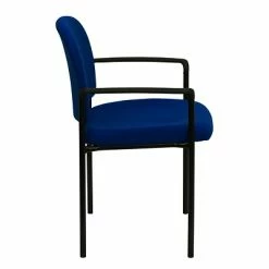 Budget 🛒 Stacking Chairs Flash Furniture Fabric Stackable Steel Side Chairs W/Arms (BT5161NVY) 💯 -Advantage Shop sp137096263 s7