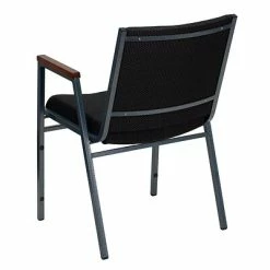 Hot Sale ⭐ Stacking Chairs Flash Furniture HERCULES 3'' Thick Padded Stack Chairs W/Arms (XU60154BK) 😉 -Advantage Shop sp137096268 s7
