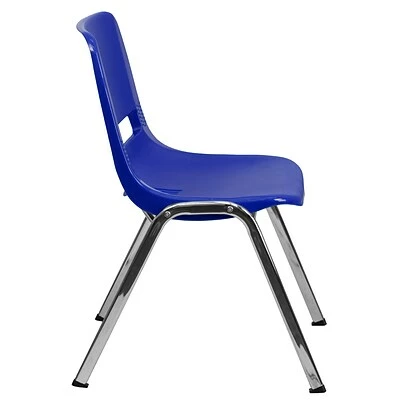 Outlet 🥰 Stacking Chairs Flash Furniture Hercules Series Molded Plastic Shell Stackable Chair With Chrome Frame, Navy ⭐ 11 Outlet 🥰 Stacking Chairs Flash Furniture Hercules Series Molded Plastic Shell Stackable Chair With Chrome Frame, Navy ⭐ - Image 9