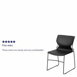 Cheapest 😉 Stacking Chairs Flash Furniture Hercules Plastic Stack Chair, Black (RUT438BKGG) 🧨 -Advantage Shop sp137201382 s7