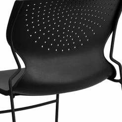 Cheapest 😉 Stacking Chairs Flash Furniture Hercules Plastic Stack Chair, Black (RUT438BKGG) 🧨 -Advantage Shop sp137201387 s7