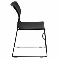 Cheapest 😉 Stacking Chairs Flash Furniture Hercules Plastic Stack Chair, Black (RUT438BKGG) 🧨 -Advantage Shop sp137201388 s7