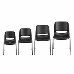 Best reviews of 👏 Stacking Chairs Flash Furniture Hercules Shell Ergonomic Stack Chair With Chrome Frame And 14" Seat, Black ✔️ -Advantage Shop sp137202045 s7