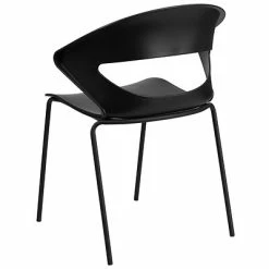 Budget 🔔 Stacking Chairs Flash Furniture Hercules Series 440lb-Capacity Stack Chair, Black (RUT4BK) ❤️ -Advantage Shop sp137297219 s7