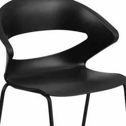 Budget 🔔 Stacking Chairs Flash Furniture Hercules Series 440lb-Capacity Stack Chair, Black (RUT4BK) ❤️ -Advantage Shop sp137297220 s7