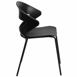 Budget 🔔 Stacking Chairs Flash Furniture Hercules Series 440lb-Capacity Stack Chair, Black (RUT4BK) ❤️ -Advantage Shop sp137297221 s7