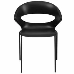 Budget 🔔 Stacking Chairs Flash Furniture Hercules Series 440lb-Capacity Stack Chair, Black (RUT4BK) ❤️ -Advantage Shop sp137297222 s7