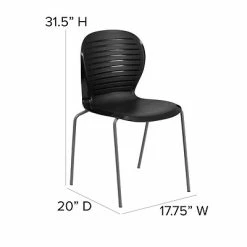 Best reviews of 🔥 Stacking Chairs Flash Furniture Hercules Series 551lb-Capacity Stack Chair, Black (RUT3BK) ✨ -Advantage Shop sp137297454 s7