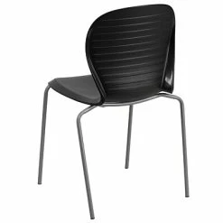 Best reviews of 🔥 Stacking Chairs Flash Furniture Hercules Series 551lb-Capacity Stack Chair, Black (RUT3BK) ✨ -Advantage Shop sp137297520 s7