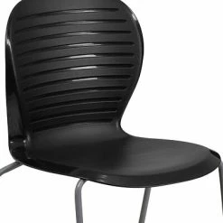 Best reviews of 🔥 Stacking Chairs Flash Furniture Hercules Series 551lb-Capacity Stack Chair, Black (RUT3BK) ✨ -Advantage Shop sp137297543 s7