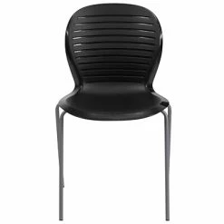 Best reviews of 🔥 Stacking Chairs Flash Furniture Hercules Series 551lb-Capacity Stack Chair, Black (RUT3BK) ✨ -Advantage Shop sp137297584 s7