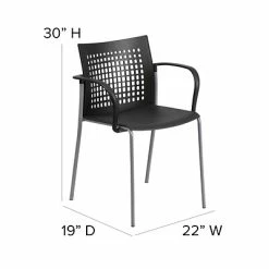 Best reviews of 🥰 Stacking Chairs Flash Furniture Hercules Series 551lb-Capacity Stack Chair With Air-Vent Back And Arms, Black (RUT1BK) 🎁 -Advantage Shop sp137297672 s7