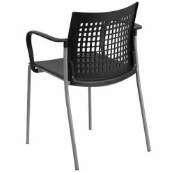 Best reviews of 🥰 Stacking Chairs Flash Furniture Hercules Series 551lb-Capacity Stack Chair With Air-Vent Back And Arms, Black (RUT1BK) 🎁 -Advantage Shop sp137297673 s7