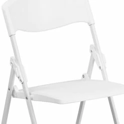 Wholesale ⭐ Folding Chairs Flash Furniture Hercules Series 880lb Capacity Heavy-Duty Plastic Folding Chair, White (RUTIWHT) ✨ -Advantage Shop sp137298366 s7