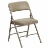 Best reviews of 🔥 Folding Chairs Flash Furniture Hercules Series Curved Triple-Braced, Double-Hinged Beige Vinyl-Upholstered Metal Folding Chair (HAMC309AVBGE) 👍 -Advantage Shop sp137298841 s7