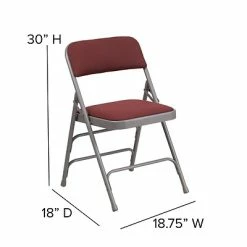 Best reviews of 🎁 Folding Chairs Flash Furniture Hercules Curved Triple-Braced, Double-Hinged Metal Folding Chair, Burgundy Patterned 😀 16 Best reviews of 🎁 Folding Chairs Flash Furniture Hercules Curved Triple-Braced, Double-Hinged Metal Folding Chair, Burgundy Patterned 😀 -Advantage Shop sp137298902 s7