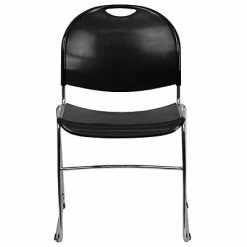 Wholesale ✔️ Stacking Chairs Flash Furniture Hercules™ Stacking Chair, Fabric, Black, Seat: 17.6"W X 17.4"D, Back: 17.625"W X 15.5"H 🎉 -Advantage Shop sp137857416 s7