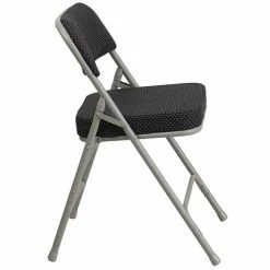 Outlet 💯 Folding & Stacking Chairs Flash Furniture HERCULES Series Fabric Folding Chair, Black, 2/Pack (2AWMC320AFBK) 🧨 -Advantage Shop sp142008447 s7