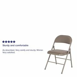 Deals 🔔 Stacking & Folding Chairs Flash Furniture HERCULES Vinyl Folding Chair, Gray (HA-F003D-GY-GG) 😉 -Advantage Shop sp142042771 s7