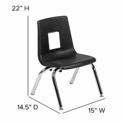 Coupon 🛒 Stacking Chairs Advantage Black Student Stack School Chair - 12" 25 Pack (ADVSSC12BLK25) ❤️ -Advantage Shop sp144376318 s7