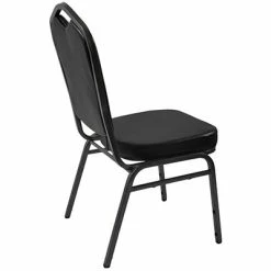 Best Pirce 👏 Banquet Chairs Advantage Black Crown Back Vinyl Banquet Chair (CBBC-V-123) 😉 -Advantage Shop sp15418992 s7