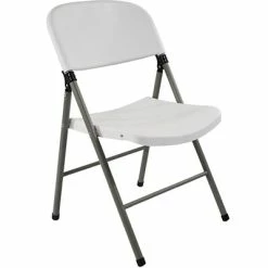 Best deal ⭐ Folding Chairs Advantage White Poly Folding Chair, Oversized (FCIM-WG) 🌟
