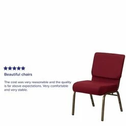 Best reviews of 🎉 Stacking Chairs Flash Furniture HERCULES™ Fabric Stacking Church Chair With 4"T Seat, Burgundy (FCH2214GV369) 👏 -Advantage Shop sp154565892 s7