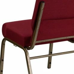 Best reviews of 🎉 Stacking Chairs Flash Furniture HERCULES™ Fabric Stacking Church Chair With 4"T Seat, Burgundy (FCH2214GV369) 👏 -Advantage Shop sp154566621 s7