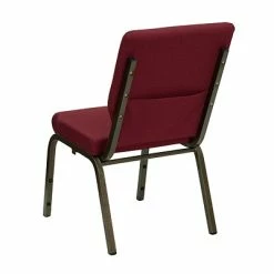 Outlet 🧨 Stacking Chairs Flash Furniture HERCULES™ Fabric Stacking Church Chair With 4 1/4"T Seat, Gold Vein 😀 -Advantage Shop sp154566649 s7