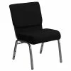 Top 10 ⌛ Stacking Chairs Flash Furniture HERCULES 21'' Church Chairs W/3.75'' Seat Silver Vein Frame (XUCH0221BKSV) 👏