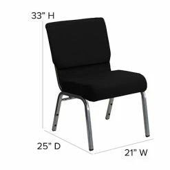 Top 10 ⌛ Stacking Chairs Flash Furniture HERCULES 21'' Church Chairs W/3.75'' Seat Silver Vein Frame (XUCH0221BKSV) 👏 -Advantage Shop sp154567827 s7