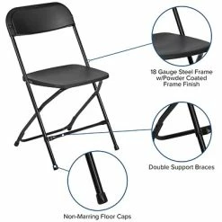 Cheap ๐ Stacking Chairs Flash Furniture HERCULES Plastic Office Chair, Black (LE-L-3-BK-GG) ๐ 14 Cheap ๐ Stacking Chairs Flash Furniture HERCULES Plastic Office Chair, Black (LE-L-3-BK-GG) ๐ -Advantage Shop sp154570600 s7