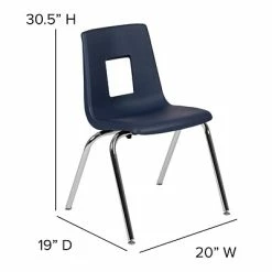 Best reviews of ✨ Stacking Chairs Flash Furniture Mickey Advantage Plastic/Steel Student Stacking Chair, Navy, 4/Pack (ADVSSC18NAVY) 😀 -Advantage Shop sp155517602 s7