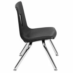 Flash Sale ✨ Stacking Chairs Advantage Black Student Stack School Chair 12" 4 Pack (ADV-SSC-12BLK-4) 🎉 -Advantage Shop sp155517640 s7