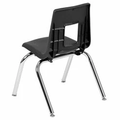 Discount 🔥 Stacking Chairs Advantage Black Student Stack School Chair 14" 4 Pack (ADV-SSC-14BLK-4) ✔️ -Advantage Shop sp155517650 s7