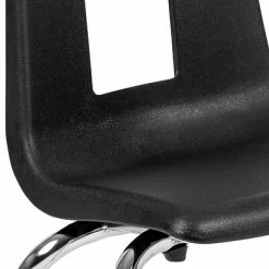 Discount 🔥 Stacking Chairs Advantage Black Student Stack School Chair 14" 4 Pack (ADV-SSC-14BLK-4) ✔️ -Advantage Shop sp155517652 s7