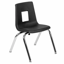 Discount 🔥 Stacking Chairs Advantage Black Student Stack School Chair 14" 4 Pack (ADV-SSC-14BLK-4) ✔️ -Advantage Shop sp155517653 s7