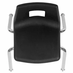 Discount 🔥 Stacking Chairs Advantage Black Student Stack School Chair 14" 4 Pack (ADV-SSC-14BLK-4) ✔️ -Advantage Shop sp155517656 s7