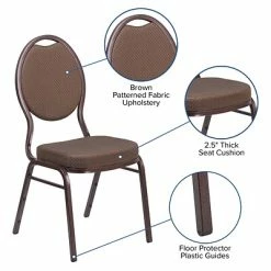 Cheap 🔥 Banquet Chairs Flash Furniture HERCULES Series Teardrop Back Stacking Banquet Chair (FDC04CPR08T02) 🧨 -Advantage Shop sp155517925 s7