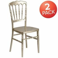 Cheap ⌛ Flash Furniture Stacking Chairs 2 Pack. Resin Stacking Napoleon Chair (2LELMONGD) ✔️ -Advantage Shop sp155518947 s7