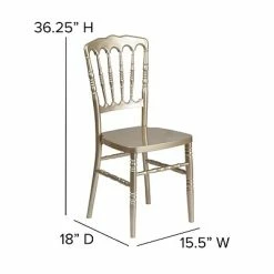 Outlet 🔔 Flash Furniture Stacking Chairs Resin Stacking Napoleon Chair (LELMONGD) ❤️ -Advantage Shop sp155518974 s7