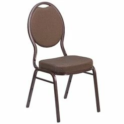 Cheap ❤️ Folding & Stacking Chairs Flash Furniture HERCULES Series Teardrop Back Stacking Banquet Chair With Patterned Fabric 4 Pack (4FDC04CPR08T02) 🤩 -Advantage Shop sp155518993 s7