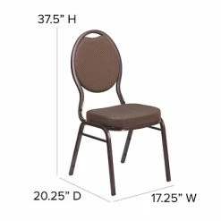 Cheap 🔥 Banquet Chairs Flash Furniture HERCULES Series Teardrop Back Stacking Banquet Chair (FDC04CPR08T02) 🧨 -Advantage Shop sp155519026 s7