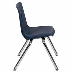 Budget 🌟 Stacking Chairs Advantage Navy Student Stack School Chair - 14" (ADVSSC14NAVY25) 😍 -Advantage Shop sp155519598 s7