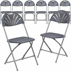 Best reviews of 🤩 Folding Chairs Flash Furniture HERCULES Series 800 Plastic Fan Back Folding Chair, 8/Pack (8LEL4CH) 😍