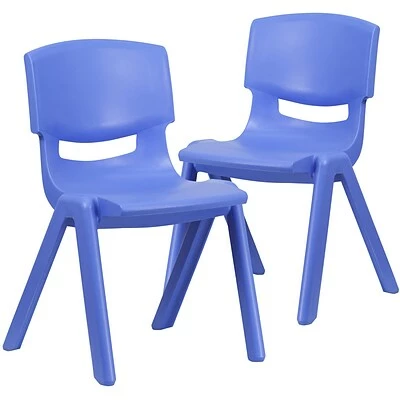 New โ๏ธ Stacking & Folding Chairs Flash Furniture Plastic Student Stacking Chair, Blue, 2-Pieces (2YUYCX005BLUE) ๐ 3 New โ๏ธ Stacking & Folding Chairs Flash Furniture Plastic Student Stacking Chair, Blue, 2-Pieces (2YUYCX005BLUE) ๐