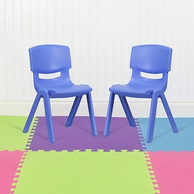 New โ๏ธ Stacking & Folding Chairs Flash Furniture Plastic Student Stacking Chair, Blue, 2-Pieces (2YUYCX005BLUE) ๐ 4 New โ๏ธ Stacking & Folding Chairs Flash Furniture Plastic Student Stacking Chair, Blue, 2-Pieces (2YUYCX005BLUE) ๐ - Image 2