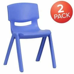 Discount ❤️ Stacking & Folding Chairs Flash Furniture Plastic Student Stacking Chair, Blue, 2-Pieces (2YUYCX004BLUE) 🧨 -Advantage Shop sp155707137 s7